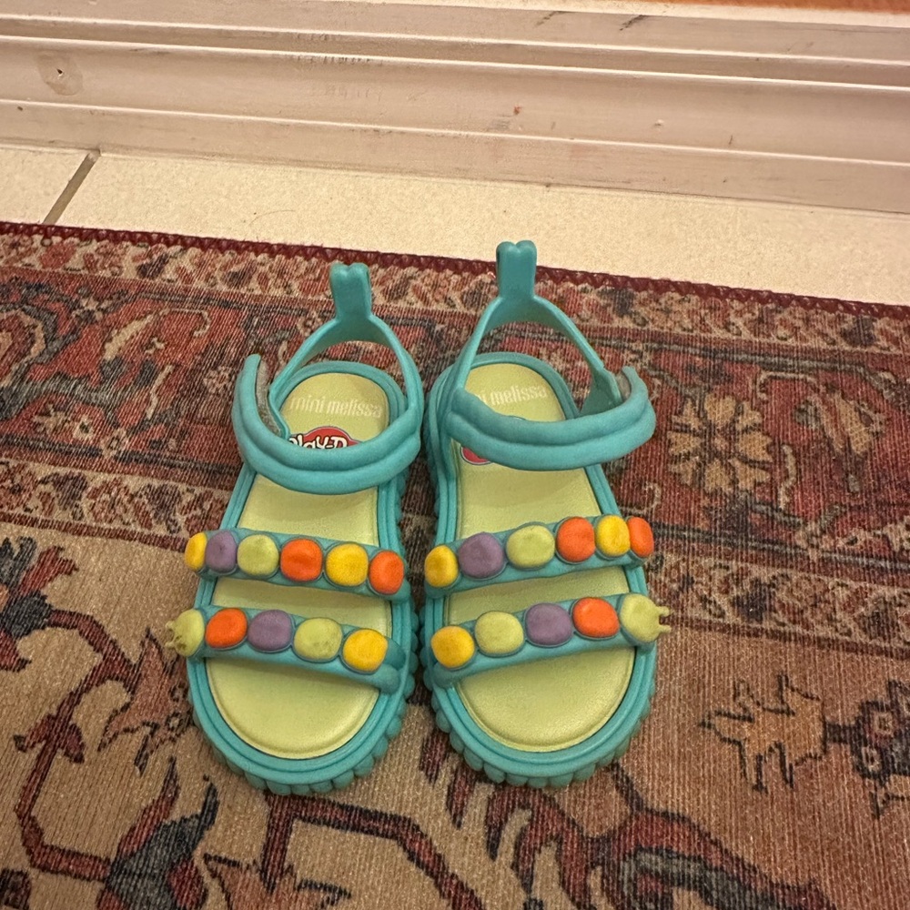 Mini Melissa Kids' Play-Doh Multicolor Beaded Sandals
